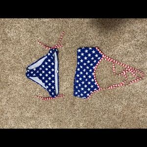 Stars bikini and stars board shorts